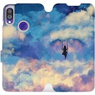 Flip case for Xiaomi Redmi Note 7 - MR09S Girl on the swing in the clouds - Phone Cover
