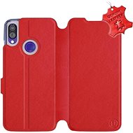 Flip case for Xiaomi Redmi Note 7 - Red - leather - Red Leather - Phone Cover