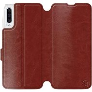 Flip case for Samsung Galaxy A50 in Brown&Gray with grey interior - Phone Cover