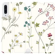 Flip mobile phone case Samsung Galaxy A50 - MD03S Thin plants with flowers - Phone Cover