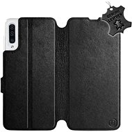 Flip case for Samsung Galaxy A50 - Black - Leather - Black Leather - Phone Cover