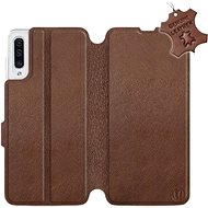 Flip case for Samsung Galaxy A50 - Brown - leather - Brown Leather - Phone Cover