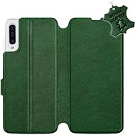 Flip case for Samsung Galaxy A50 - Green - leather - Green Leather - Phone Cover