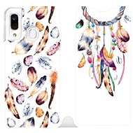 Flip case for Samsung Galaxy A40 - M003S Trap and colourful feathers - Phone Cover