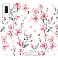 Flip mobile phone case Samsung Galaxy A40 - M124S Pink flowers - Phone Cover