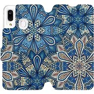Flip case for mobile Samsung Galaxy A40 - V108P Blue mandala flowers - Phone Cover