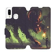 Flip case for Samsung Galaxy A40 - VA08P Monster and boy with a torch - Phone Cover