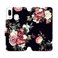 Flip case for Samsung Galaxy A40 - VD11P Rose on black - Phone Cover