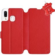 Flip case for Samsung Galaxy A40 - Red - leather - Red Leather - Phone Cover
