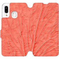 Flip case for Samsung Galaxy A40 - MK06S Orange leaf pattern - Phone Cover