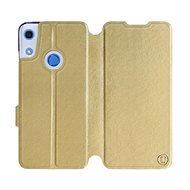 Flip case for Honor 8A in Gold&Gray with grey interior - Phone Cover