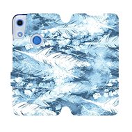 Flip case for Honor 8A - M058S Light blue horizontal feathers - Phone Cover