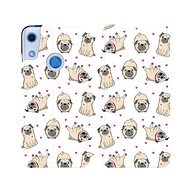 Flip case for Honor 8A - M097P Pugs - Phone Cover