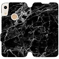 Flip case for Honor 8A - V056P Black Marble - Phone Cover