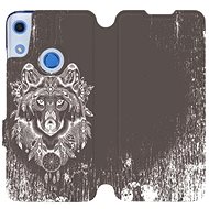Flip case for Honor 8A - V064P Wolf and dream catcher - Phone Cover