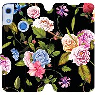 Flip case for Honor 8A - VD07S Roses and flowers on black background - Phone Cover