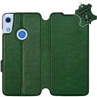 Flip case for Honor 8A - Green - leather - Green Leather - Phone Cover