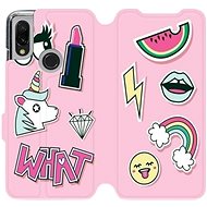 Flip case for Xiaomi Redmi 7 - M129S Pink WHAT - Phone Cover