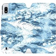 Flip mobile phone case Samsung Galaxy A10 - M058S Light blue horizontal feathers - Phone Cover