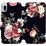 Flip mobile phone case Samsung Galaxy A10 - VD11P Rose on black - Phone Cover