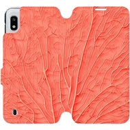 Flip case for Samsung Galaxy A10 - MK06S Orange leaf pattern - Phone Cover