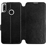 Flip case for Huawei Y7 2019 in Black&Gray with grey interior - Phone Cover
