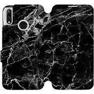 Flip mobile phone case Huawei Y7 2019 - V056P Black marble - Phone Cover