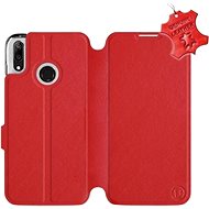 Flip case for Huawei Y7 2019 - Red - leather - Red Leather - Phone Cover