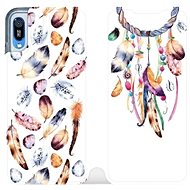 Flip case for mobile Huawei Y6 2019 - M003S Trap and colourful feathers - Phone Cover