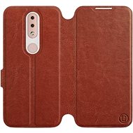 Flip case for Nokia 4.2 in Brown&Gray with grey interior - Phone Cover
