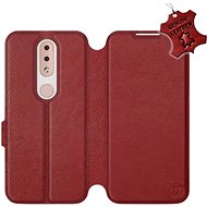 Flip case for Nokia 4.2 - Dark Red - Leather - Dark Red Leather - Phone Cover