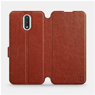 Flip case for Nokia 3.2 in Brown&Orange with orange interior - Phone Cover