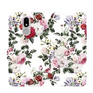 Flip mobile phone case Nokia 3.2 - MD01S Rose on white - Phone Cover