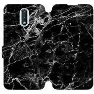 Flip mobile phone case Nokia 3.2 - V056P Black marble - Phone Cover