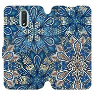 Flip mobile phone case Nokia 3.2 - V108P Blue mandala flowers - Phone Cover