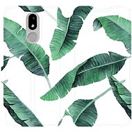 Flip mobile phone case Nokia 3.2 - MG06P Green leaves on white background - Phone Cover