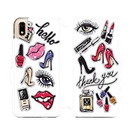 Flip case for Honor 8S - M131P Lipsticks, shoes and perfume - Phone Cover