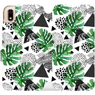 Flip case for Honor 8S - MG02P Green leaves and black triangles - Phone Cover