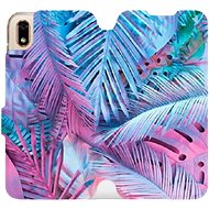 Flip case for Honor 8S - MG10S Purple and blue leaves - Phone Cover