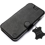 Flip case for Honor 8S - Black - Leather - Black Leather - Phone Cover