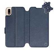 Flip case for Honor 8S - Blue - leather - Blue Leather - Phone Cover
