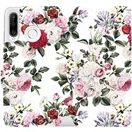 Flip mobile phone case Huawei P30 Lite - MD01S Rose on white - Phone Cover