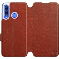 Flip case for Honor 20 Lite in Brown&Gray with grey interior - Phone Cover