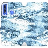 Flip case for Honor 20 Lite - M058S Light blue horizontal feathers - Phone Cover