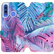 Flip case for Honor 20 Lite - MG10S Purple and blue leaves - Phone Cover