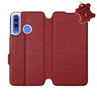 Flip case for Honor 20 Lite - Dark Red - Leather - Dark Red Leather - Phone Cover