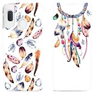 Flip case for Samsung Galaxy A20e - M003S Trap and colourful feathers - Phone Cover