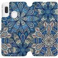 Flip case for Samsung Galaxy A20e - V108P Blue mandala flowers - Phone Cover