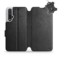 Flip case for Honor 20 - Black - Leather - Black Leather - Phone Cover