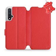 Flip case for Honor 20 - Red - Leather - Red Leather - Phone Cover